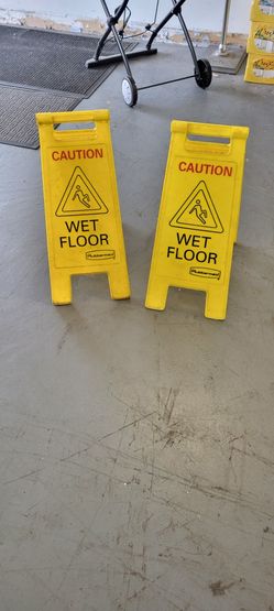 Wet Floor Signs 2 Of Them $9.00