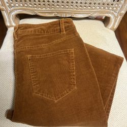 ModCloth Orange Brown Corduroy Pants, size 2