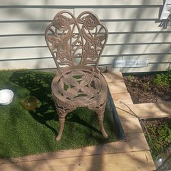 Wrought iron chair