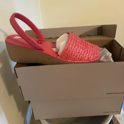 Espadrille Wedge Shoes 7 1/2. New In Box 