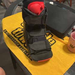 Size S Small Walking Boot Pneumatic Ovation Medical Fracture Sprain Stabilization Boot Red