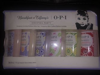 OPI breakfast at Tiffany mini lotion set