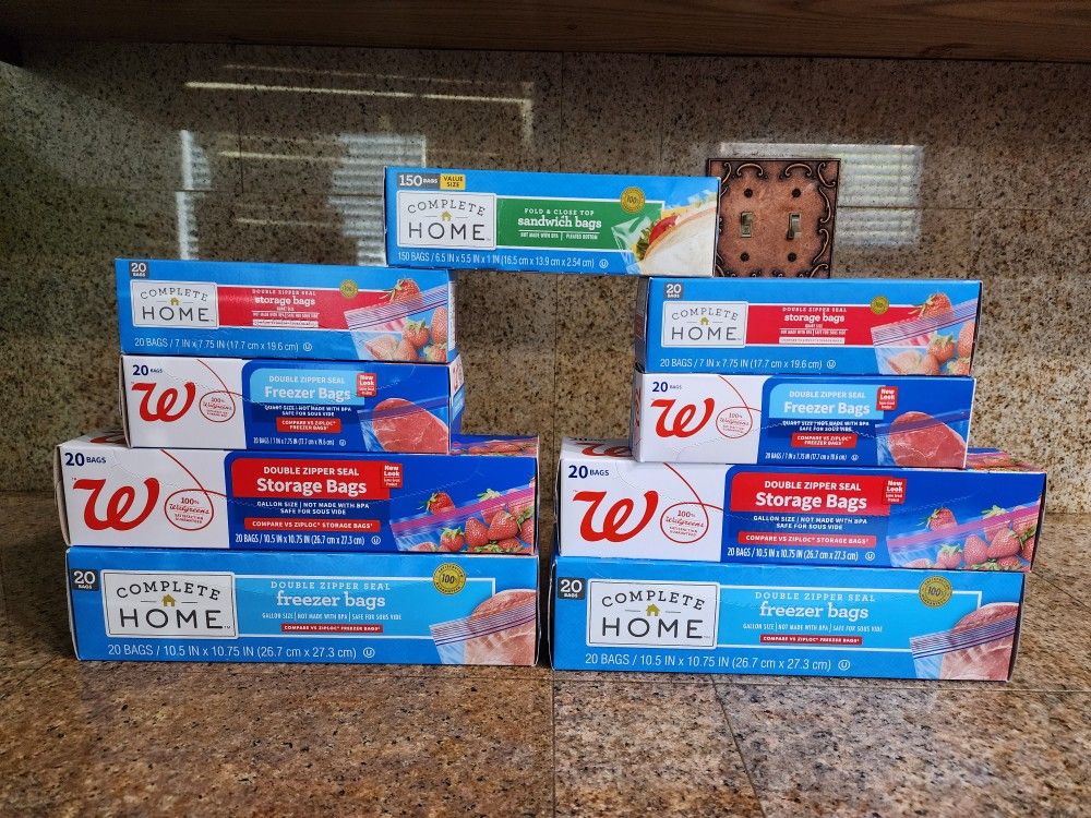 Freezer Storage Bags Ziploc Walgreens 