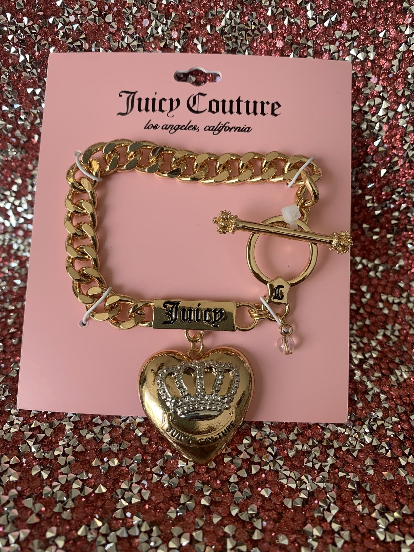 Juicy Couture Heart Charm Bracelet 