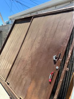 Free Iron sliding doors to use or for scrap