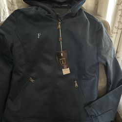 Women’s Blue Suede Jacket 