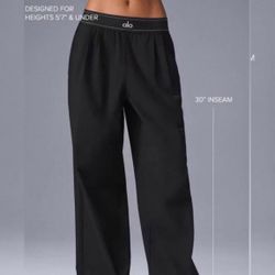 Black Alo Yoga Suit up trouser regular