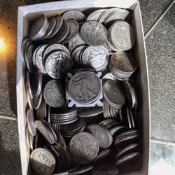 50.00 FV walking Liberty Half Dollars 