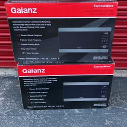 Galanz ExpressWave 1.4 Cu.Ft Sensor Cooking Microwave Oven,new Black Stainless Steel 