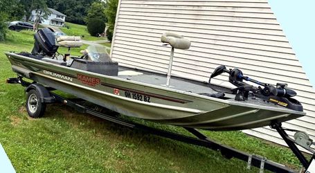 1997 grumman 17 ft. aluminum bass boat