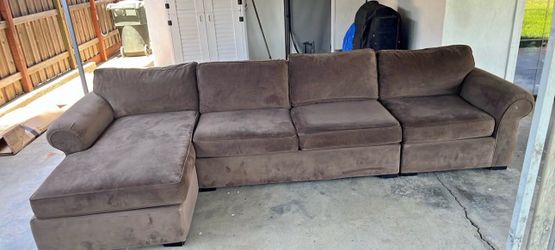 Nice tan L sectional couch