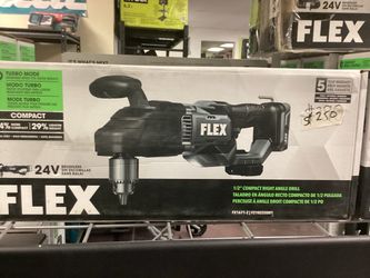 FLEX 24V Brushless 1/2” Right Angle Drill (Tool-Only) $240