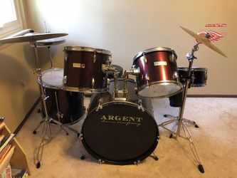 Argent cheap drum set