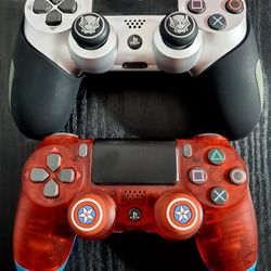 Custom marvel themed PS4 Controllers