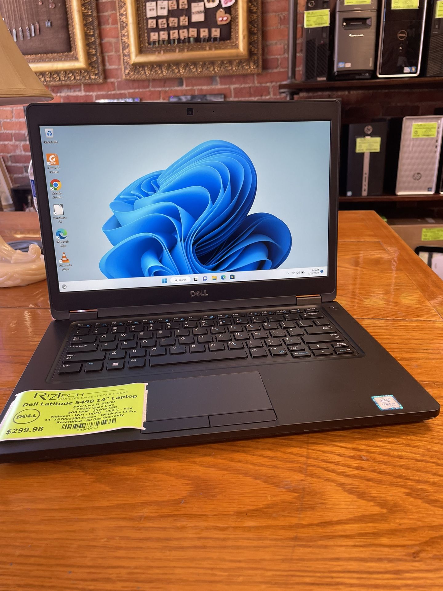 Dell Latitude 5490 Laptop i5 Quad Core 8GB RAM 256GB SSD W11Pro 14” FHD