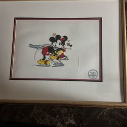 1935 The Walt Disney Company Limited Edition Serigraph The Skating Lesson 