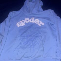 blue sp5der hoodie