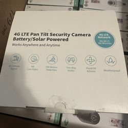 4G LTE Pan Tilt Security Camera Battery/Solar Powered