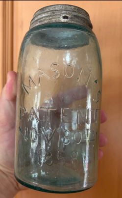 Large Antique Mason Jar