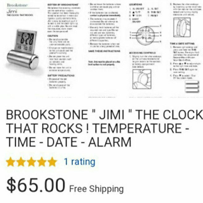 Brookstone Desk top/Table Top 4 in one Clock