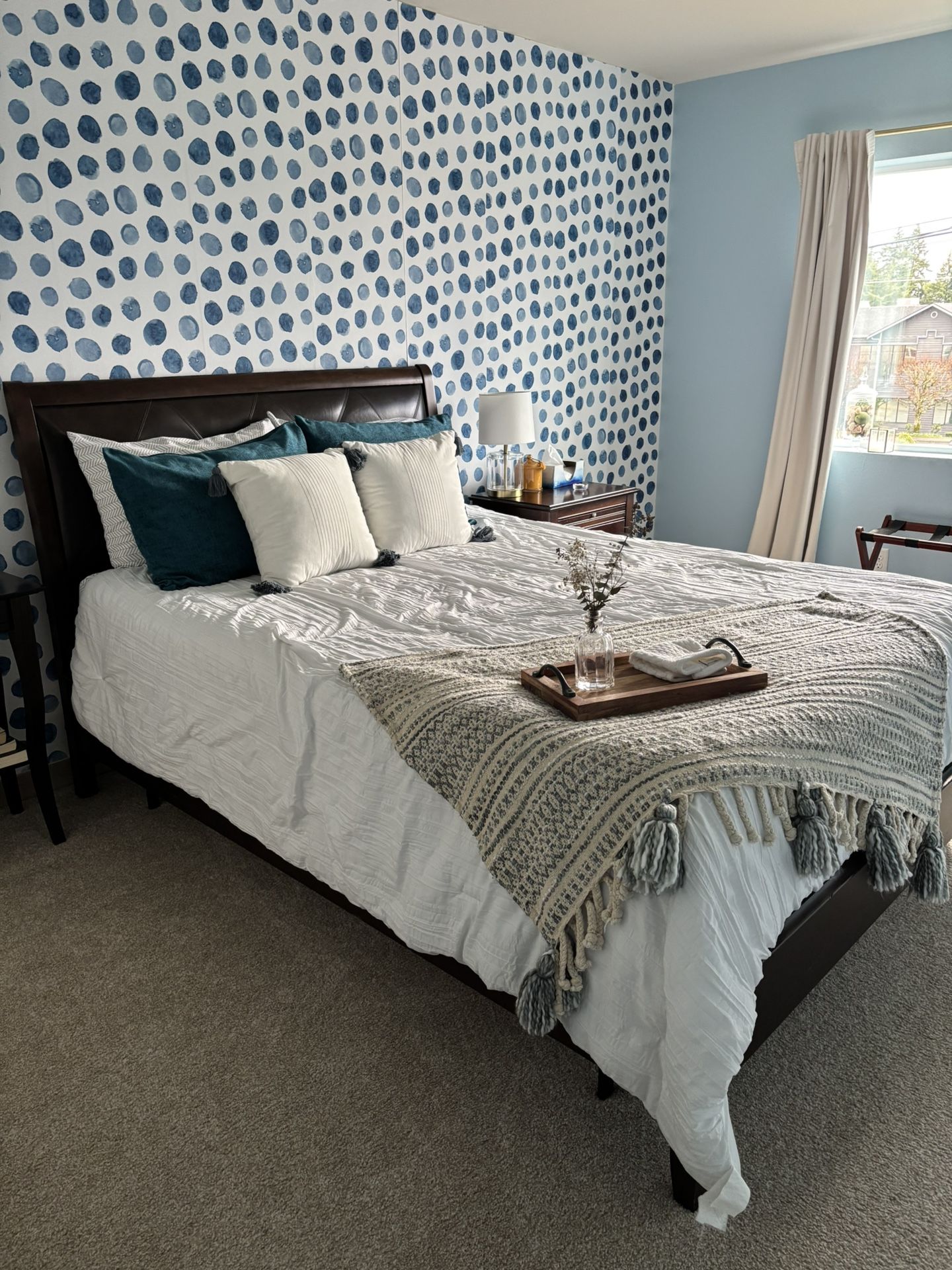 Queen Bed Frame And Nightstand