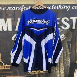 VTG O’NEAL Racing Motocross Dirt bike Jersey Long Sleeve BMX MX ATV Y2K Size L