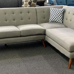 New Mid Century Sectional Couch Only $50 Down Payment