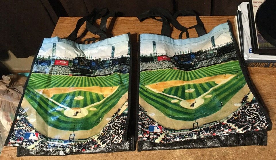 Lot Of Two Chicago White Sox Stadium Reusable Tote Bag
