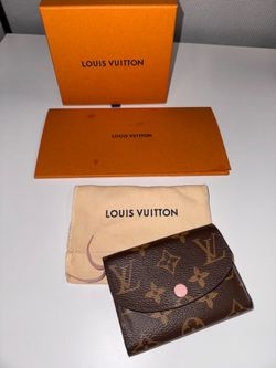 Full Set LV Monogram Rosalie Coin Purse Rose Ballerine