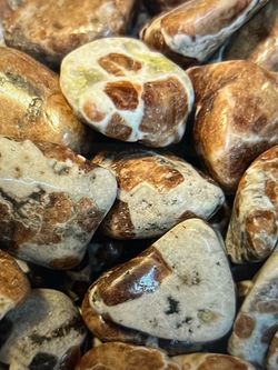 Spessartine Garnet in Limestone Tumbled Lot - 122 Pc Bulk Crystal Lot