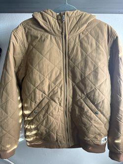 The North Face Men’s Cuchillo Full Zip Hooded Jacket In Utility Brown With Water Resistant Finish