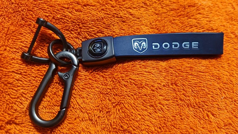 Dark Blue Dodge Keychain
