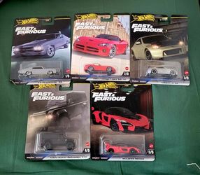 Hot Wheels Fast & Furious Set Of 5