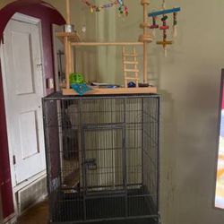 Bird Cage And Play Gym