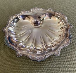 Old English silver shell bowl by Poole