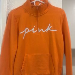 orange hoodie  