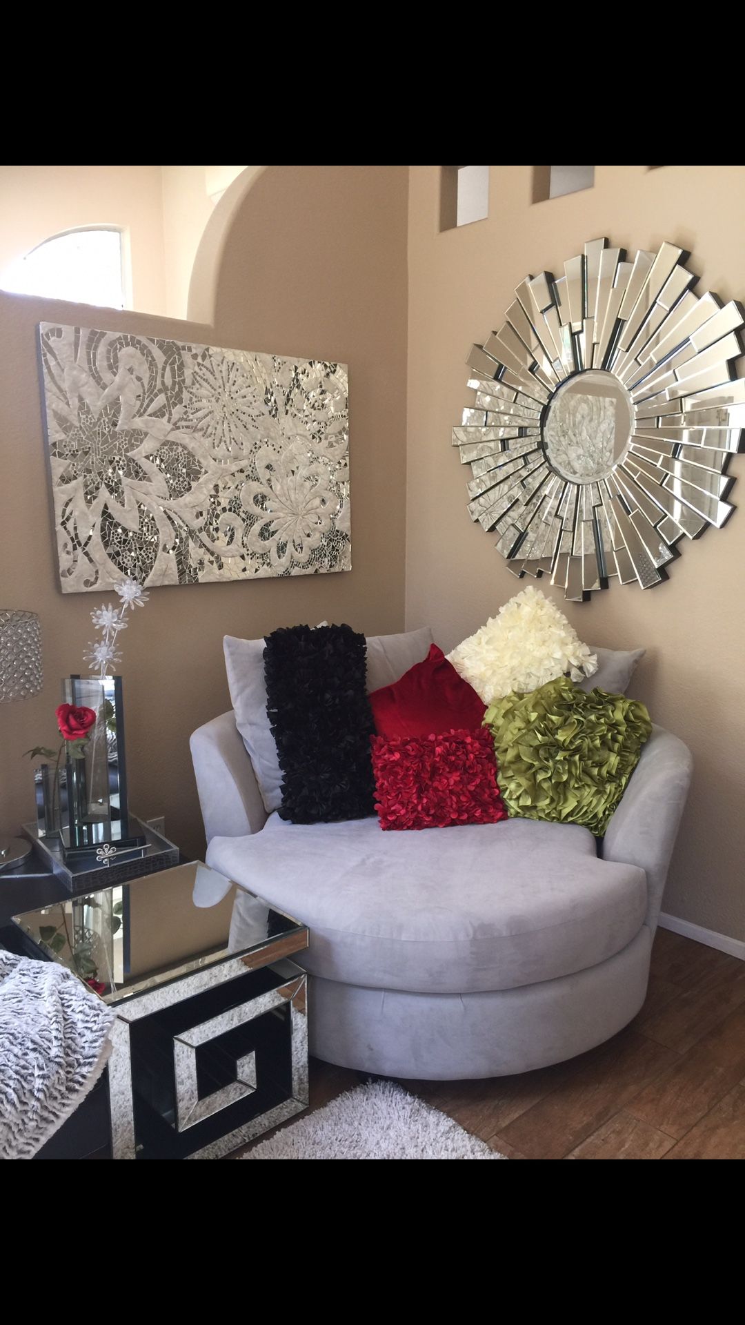 Z GALLERIE CUDDLER CHAIR