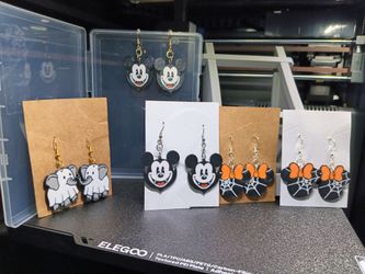 Custom 3d printed Halloween Earrings