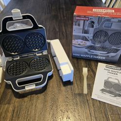 Brand New Double Mini Waffle Maker 