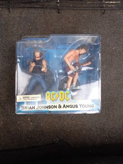 Angus Young And Brian Johnson Rare Figurines 