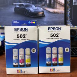 Epson 502 EcoTank Ink (C/M/Y) – $40