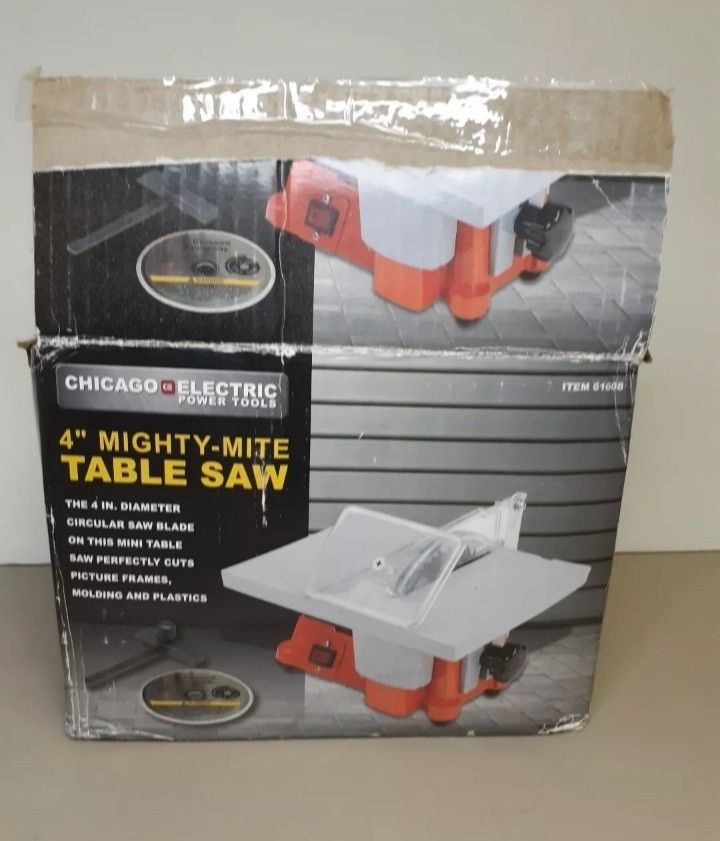 Chicago Electric Power Tools 4" Mighty Might Table Saw Item# 61608