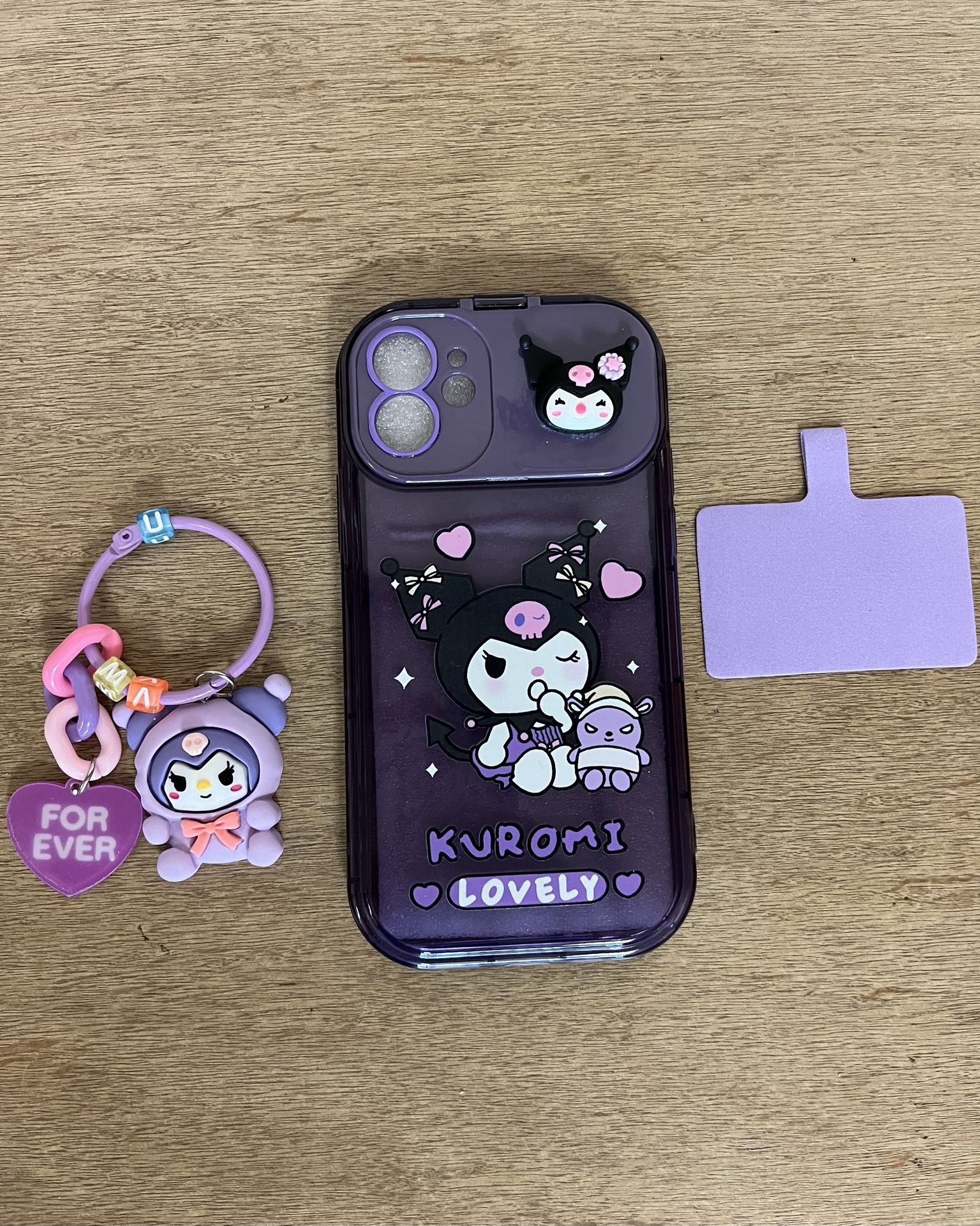 Brand New Hello Kitty Sanrio  Kuromi with Ornament Phone Case. iPhone 12