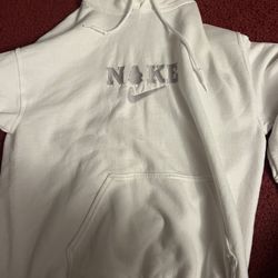 White Custom Nike Hoodie