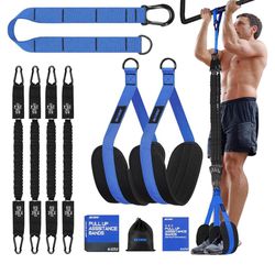  Pull Up Assistance Bands 260lbs, Heavy Pull Up Bands Resistance Bands for Pull Ups Working Out with Feet Rest, Pull Up Bar Bands Assistance Bands Str