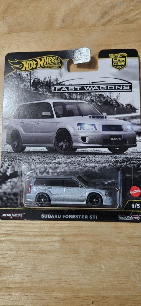 Hotwheels Premium Subaru Forester Sti (Silver)