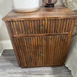Wood File Cabinet 