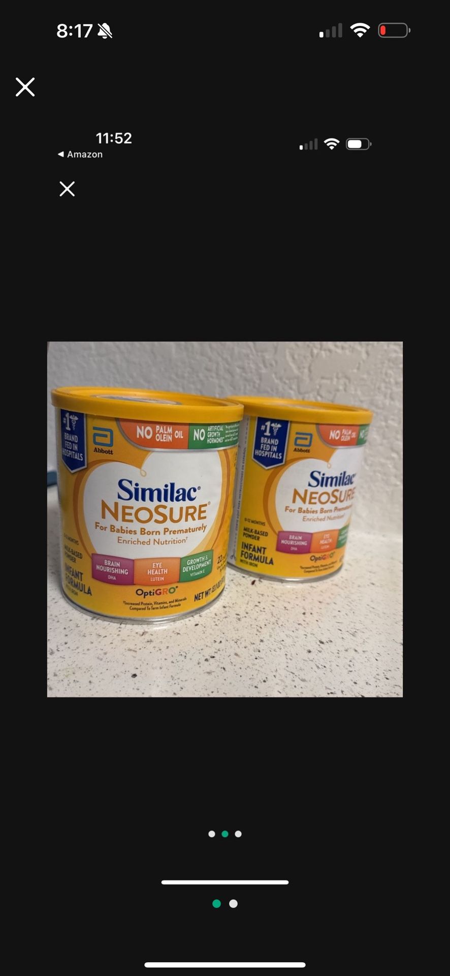 Similac NeoSure Premature Post-Discharge Baby Formula Powder, 13.1-oz Can