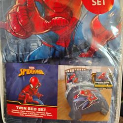 Marvel Spiderman Twin Size Bed Set