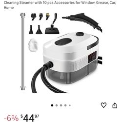 Handheld Steam Cleaner, 2500W Powerful 15sec Heat-up Multipurpose Steamer